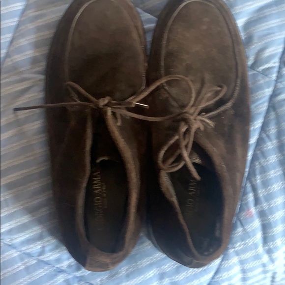 Giorgio Armani suede ankle booties